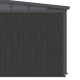Gartenhaus aus WPC 19,2mm anthrazit 5,95m² WINSTON Skylight - Woodlife Garden