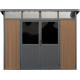 Gartenhaus aus WPC 19,2mm in Holzoptik 5,95m² WINSTON skylight - Woodlife Garden