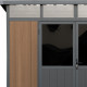 Gartenhaus aus WPC 19,2mm in Holzoptik 5,95m² WINSTON skylight - Woodlife Garden