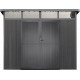 Gartenhaus aus WPC 19,2mm anthrazit 5,95m² GORDON skylight - Woodlife Garden