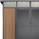 Gartenhaus aus WPC 19,2mm 5,95m² GORDON Skylight in Holzoptik - Woodlife Garden