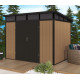 Gartenhaus aus WPC 19,2mm 5,95m² GORDON Skylight in Holzoptik - Woodlife Garden