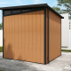 Gartenhaus aus WPC 19,2mm 5,95m² GORDON Skylight in Holzoptik - Woodlife Garden