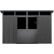 Gartenhaus aus WPC 19,2mm in Anthrazit 7,71m² WINSTON Skylight - Woodlife Garden