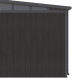Gartenhaus aus WPC 19,2mm in Anthrazit 7,71m² WINSTON Skylight - Woodlife Garden