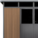 Gartenhaus aus WPC 19,2mm in Holzoptik 7,71m² WINSTON skylight - Woodlife Garden