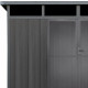 Gartenhaus aus WPC 19,2mm in Anthrazit 7,71m² GORDON Skylight - Woodlife Garden