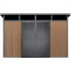 Gartenhaus aus WPC 19,2mm in Holzoptik 7,71m² GORDON Skylight - Woodlife Garden