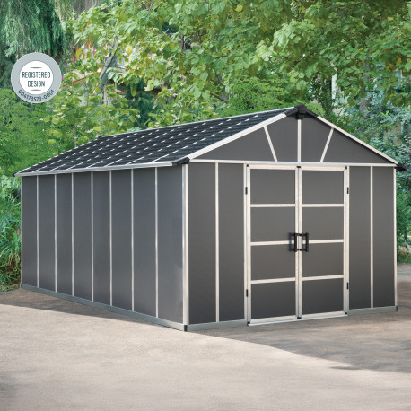 Gartenhaus aus Polycarbonat 17,2m² ohne Boden YUKON - Palram - Canopia