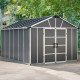 Polycarbonat-Gartenhaus 13m² ohne Boden YUKON - CANOPIA by Palram