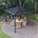 Pergola aus Aluminium und Polycarbonat 295x295cm Palermo™ 3000 - Canopia