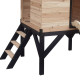Stelzenhaus aus thermobehandeltem FSC-Holz mit Rutsche Floutch - Abracadaprout