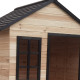 Stelzenhaus aus thermobehandeltem FSC-Holz mit Rutsche Floutch - Abracadaprout