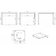 Pavillon mit Lamellendach aus Aluminium freistehend + motorisiert in Graphitschwarz 3x3m - mit Fernbedienung - X-METAL