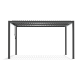 Pavillon mit Lamellendach aus Aluminium FIRST freistehend 3x4m in Graphitschwarz - X-METAL