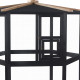 Vogelvoliere aus thermobehandeltem FSC-Holz Durchm. 150cm x H.164cm - Shelty Pet