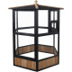 Vogelvoliere aus thermobehandeltem FSC-Holz Durchm. 150cm x H.164cm - Shelty Pet