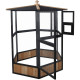 Vogelvoliere aus thermobehandeltem FSC-Holz Durchm. 150cm x H.164cm - Shelty Pet