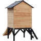Stelzenhaus aus thermobehandeltem FSC-Holz mit Rutsche Floutch - Abracadaprout