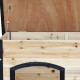 Hundehütte aus thermobehandeltem FSC-Holz 119x76x82cm für große Hunde - Shelty Pet