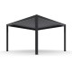 Pavillon mit Lamellendach aus Aluminium freistehend DELUXE mit doppelten Lamellen in Graphitschwarz 3,5x5m Fernsteuerung X-METAL