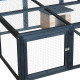 Schildkrötengehege aus thermobehandeltem FSC-Holz 120x110x50cm + Unterstand - Shelty Pet