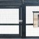 Schildkrötengehege aus thermobehandeltem FSC-Holz 120x110x50cm + Unterstand - Shelty Pet