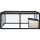 Schildkrötengehege aus thermobehandeltem FSC-Holz 120x110x50cm + Unterstand - Shelty Pet