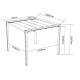 Pavillon mit motorisiertem, einziehbarem Tuch aus Aluminium in Graphitschwarz, freistehend 3x3m - X-METAL