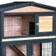 Outdoor Kleintierstall aus thermobehandeltem FSC-Holz 101x55x100cm - Shelty Pet