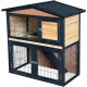 Outdoor Kleintierstall aus thermobehandeltem FSC-Holz 101x55x100cm - Shelty Pet