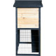 Outdoor Kleintierstall aus thermobehandeltem FSC-Holz 101x55x100cm - Shelty Pet