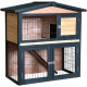 Outdoor Kleintierstall aus thermobehandeltem FSC-Holz 101x55x100cm - Shelty Pet