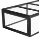 Kleintierstall mit Gitterstruktur aus thermobehandeltem FSC-Holz 180x90x48cm - Shelty Pet