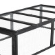 Kleintierstall mit Gitterstruktur aus thermobehandeltem FSC-Holz 180x90x48cm - Shelty Pet