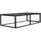 Kleintierstall mit Gitterstruktur aus thermobehandeltem FSC-Holz 180x90x48cm - Shelty Pet