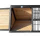 Kleintierstall aus wärmebehandeltem FSC-Holz mit Freilaufgehege 116x53x92cm - Dreieck - Shelty Pet