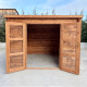 Gartenhaus mit Pultdach 9m² PENTY BIS - 40mm Holzbohlen vorbehandelt - Gardy Shelter