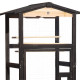 Außen- oder Innenvoliere aus thermobehandeltem FSC-Holz 89x65x176cm - Shelty Pet