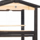 Außen- oder Innenvoliere aus thermobehandeltem FSC-Holz 89x65x176cm - Shelty Pet