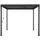 Pavillon mit Lamellendach STEEL aus verzinktem Stahl freistehend in Anthrazit 3x3m - X-METAL