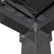 Pavillon mit Lamellendach STEEL aus verzinktem Stahl freistehend in Anthrazit 3x3m - X-METAL