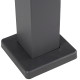 Pavillon mit Lamellendach STEEL aus verzinktem Stahl freistehend in Anthrazit 3x3m - X-METAL