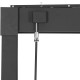 Pavillon mit Lamellendach STEEL aus verzinktem Stahl freistehend in Anthrazit 3x3m - X-METAL