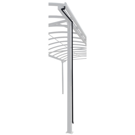 Regenfallrohre anthrazit für Wohnmobil-Carports – 2er-Set – X-METAL
