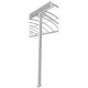 Regenfallrohre weiß für Wohnmobil-Carports – 2er-Set – X-METAL