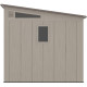 Gartenhaus Sunlife aus HDPE mit Pultdach 6,5m² cremefarben und braun + Fußboden - JOBU