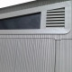 Gartenhaus Sunlife aus HDPE mit Pultdach 6,5m² cremefarben und braun + Fußboden - JOBU