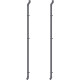 Regenfallrohre in Grau im 2er-Pack für Gartenhäuser Roka und Kosto X-METAL