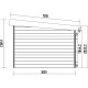 Gartenhaus aus WPC 28mm dunkelgrau und anthrazit 302x302cm PREMIUM mit Pultdach - Woodlife Garden